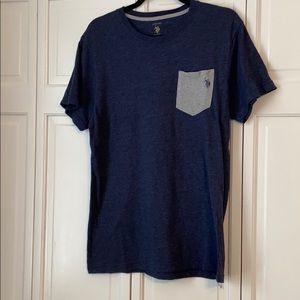 POLO Navy Blue Basic Pocket Tee